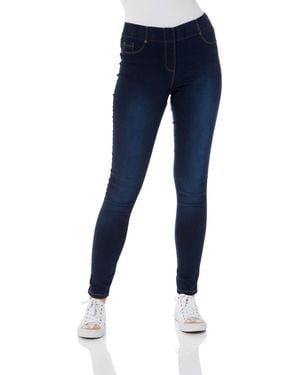 Roman Short 28" Denim Stretch Jegging - Blue