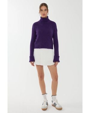 Hiccup Turtleneck Regular Fit Jumper - Purple