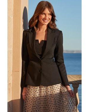 Sosandar Hourglass Blazer - Blue