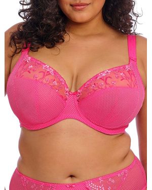 Elomi Charley Side Support Plunge Bra - Pink
