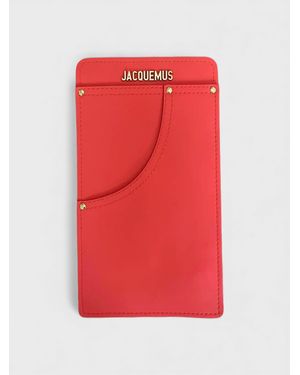 Jacquemus La Poche Faux-Leather Miniature Shoulder Bag - Red