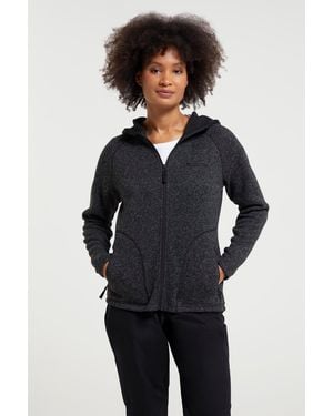 Mountain Warehouse 'Nevis Fleece Jacket With Pockets Full Zip Base Layer - Blue