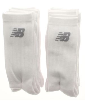 New Balance Socks 10Pk Crew M 7-8 L 9-11 Textile - White