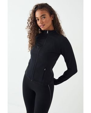 DSGN Studio Sport Premium Fleece Lined Zip Through Sports Jacket - Blue