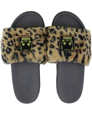 PUMA Neko-San Carmen Sliders - Brown