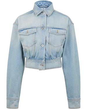 Off-White c/o Virgil Abloh Off Off Baggy Fit Jacket - Blue
