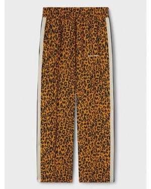 Palm Angels Cheetah Track Trousers Silk - Metallic