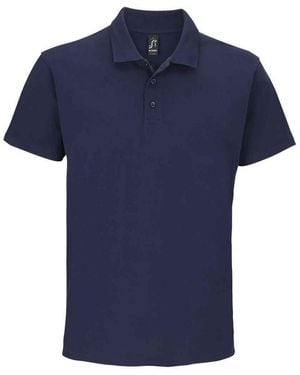 Sol's Summer Ii Pique Short Sleeve Polo Shirt (French) - Blue