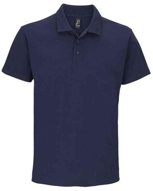 Sol's Summer Ii Pique Short Sleeve Polo Shirt (French) - Blue