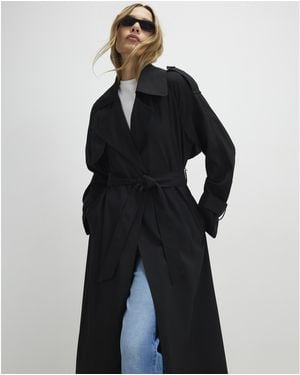 River Island Trench Coat - Black