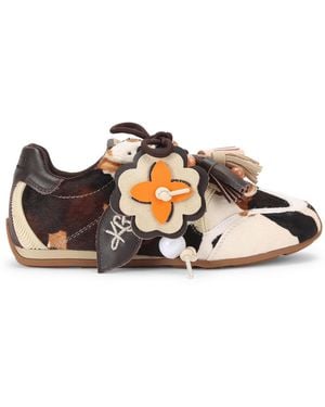 KG by Kurt Geiger Suede Lennon Trainers - Brown