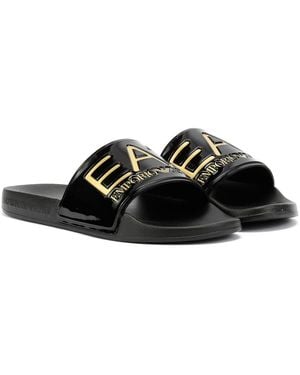 EA7 Water Sports Slides - Black