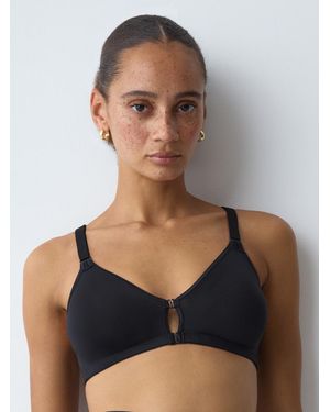 Triumph Triaction Fitness F Front Fastening Sports Bra - Black