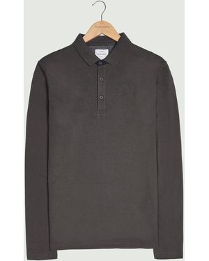 Peter Werth Glasby Ls Polo Shirt - Grey