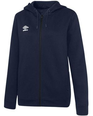 Umbro Ladies Club Leisure Full Zip Hoodie - Blue