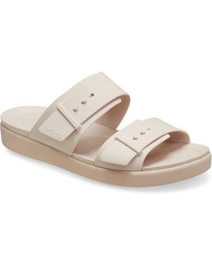 Crocs™ Brooklyn Buckle Quartz Sandals - Metallic