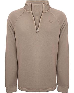 Reebok Classics Half Zip Sweatshirt - Brown