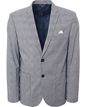 Only & Sons Check And Lines Checkedered Jacket - Grey