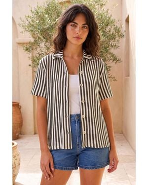 D.u.s.k Relaxed Stripe Shirt - Blue