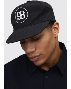 BoohooMAN 98 Nylon Cap - Black