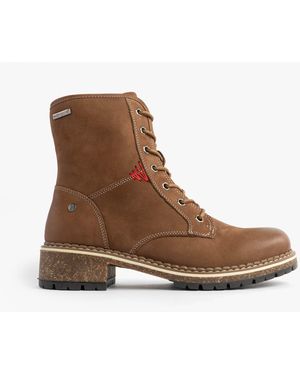 Josef Seibel Waylynn 10 Lace Up Ankle Boots Leather - Brown