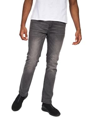 Crosshatch Svelte Stretch Jeans Wash) - Grey