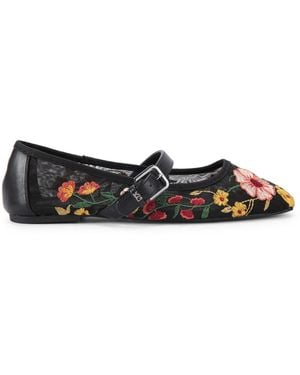 KG by Kurt Geiger Nina Mesh Ballet Flats - Black