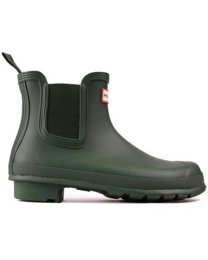 HUNTER Original Chelsea Boots - Green