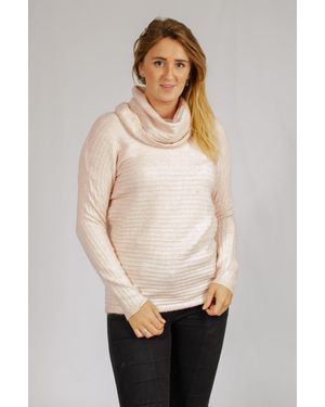 Reserved Footwear Ribbed Roll Neck Jumper - Pink