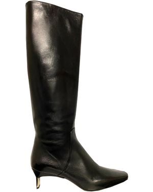 Mulberry Knee-Length Heels Leather - Black