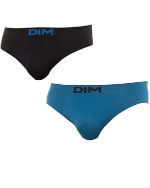 DIM Pack-2 Slips Unno Basic Seamless D05Hg - Blue