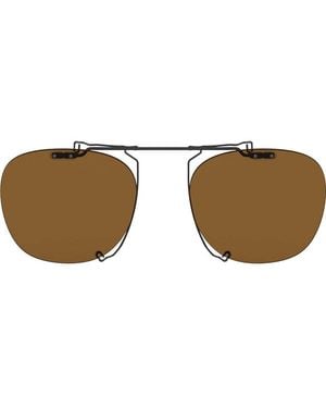 Oliver Peoples Ov5491C-506283-48 Ov5491C 48 506283 Finley 1993 Clip On Sunglasses - Brown