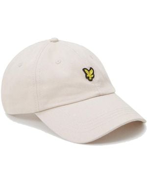 Lyle & Scott Cotton Shell Baseball Cap - White