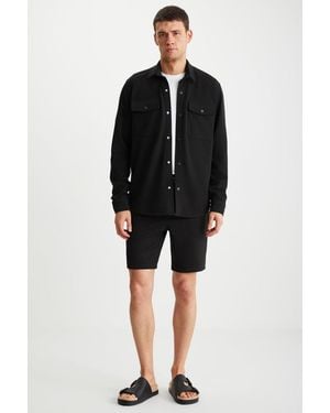 Grimelange Jersey Drawstring Pocket Shorts - Black