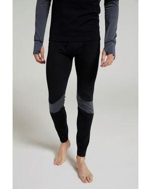 Mountain Warehouse 'Ultra' Merino Trousers Quick Drying Base Layer Trousers - Black