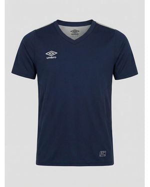 Umbro Adult Elite V Neck Base Layer Top (Dark) - Blue