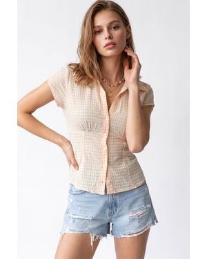 MixRay Cotton Blouse - Blue