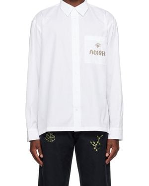 Adish Shajarat Cotton Dress Shirt - White