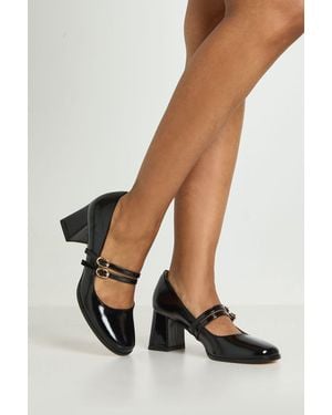 Boohoo Block Heel Mary Janes - Black