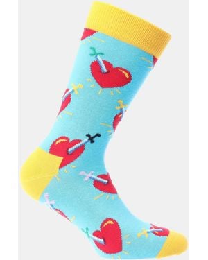 Happy Socks Broken Heart - Blue