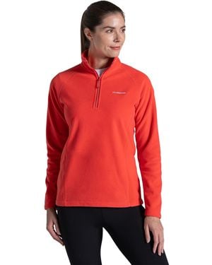 Craghoppers Ladies Miska Vi Half Zip Fleece Dawn) - Red