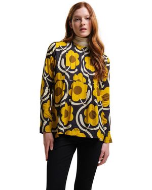 Regatta Orla Bloemen Lichtgewicht Ademende Blouse (appelbloesem Geel) - Metallic