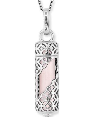 Engelsrufer Ern-Heal-Rq-M Ladies Powerful Stone Necklace Sterling - White
