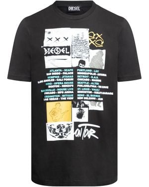 DIESEL T Just Rock A T-Shirt - Black