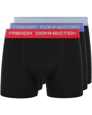 French Connection Fc6 3Pk Boxer Shorts - Black