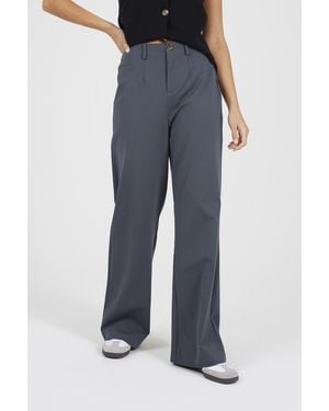Brave Soul Straight Leg Jersey Trousers - Blue
