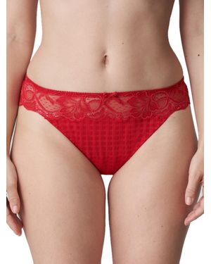 Primadonna Madison Lace Thong Scarlet - Red