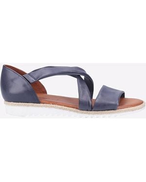 Hush Puppies Gemma Leather Sandals - Blue