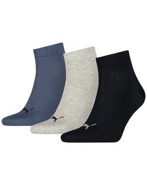 PUMA Sports Ankle Trainer Socks Quarters - Blue