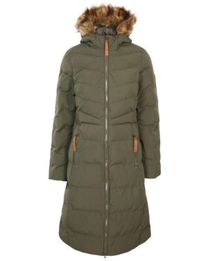 Trespass Ladies Audrey Padded Jacket (Dark Vine) - Green